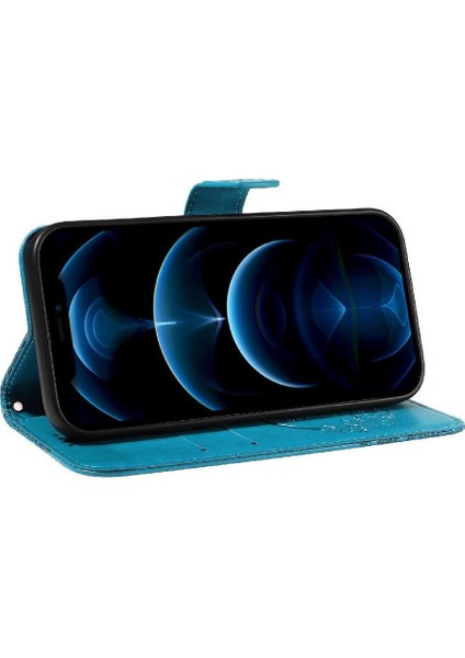 Kredi Kartı Yuvası Ayrılabilir El Kayışı ile IPhone 13 Pro Için Flip Case (Yurt Dışından)