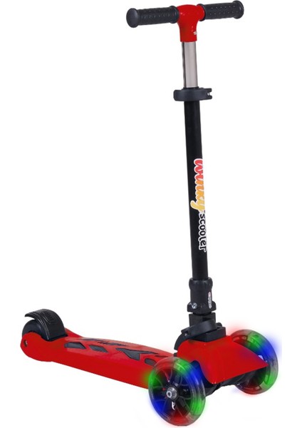 Pozart Winky Scooter LED Işıklı 3tekerli Katlanabilir 5-9yaş 90KĞ Kapsiteli