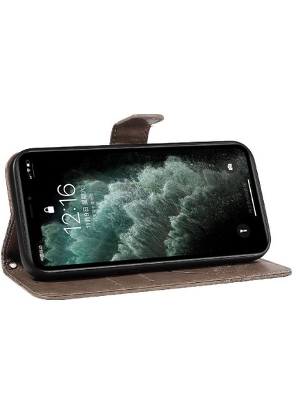 Kredi Kartı Yuvası ile IPhone 11 Pro Max Için Flip Case Ayrılabilir El Yüksek (Yurt Dışından)