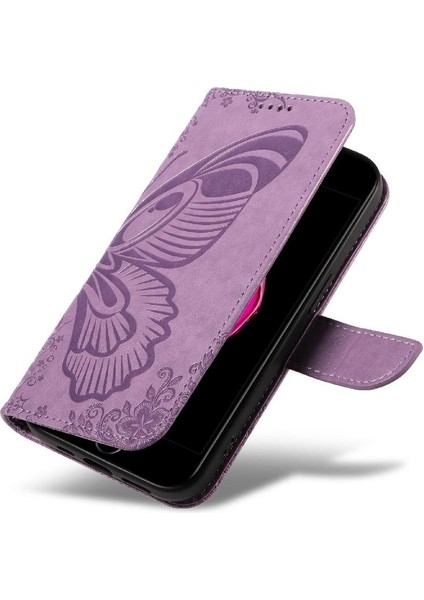 IPhone 6 Için Flip Case Artı/6s Artı Kredi Kartı Yuvası ile Kabartmalı El (Yurt Dışından)