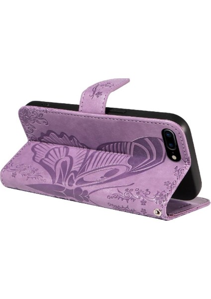 IPhone 6 Için Flip Case Artı/6s Artı Kredi Kartı Yuvası ile Kabartmalı El (Yurt Dışından)