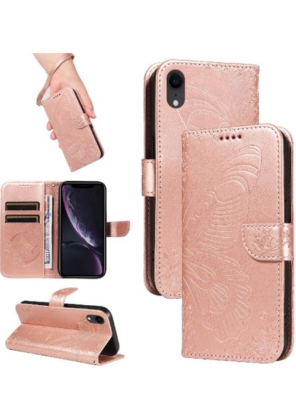 IPhone Xr Yüksek Kaliteli Deri Kredi Kartı Yuvası El ile Flip Case (Yurt Dışından)