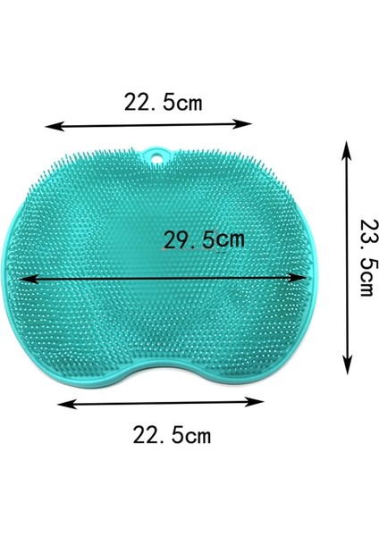 1 Adet Tarzı Ayak Masajlı Duş Mat Banyo Silikon Peeling Fırçalama Mat Banyo Temizleme Masaj Zemin Kapı Yastık Halı Ped Halı (Yurt Dışından)