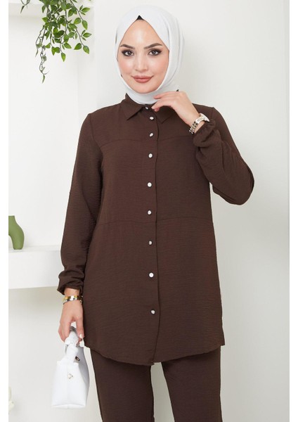 Kat Gömlekli Aerobin Ikili Takım Kahverengi HM2470 fiyatları