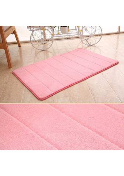 Yeşil Stil 40X60CM 40*60 cm Su Emme Halı Banyo Paspas Kapalı Absorbbs Paspas Shaggy Hafızalı Köpük Mercan Polar Kaymaz Kapı Paspasları (Yurt Dışından) fırsatları