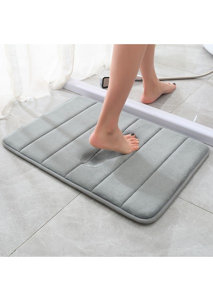 Mor Tarzı 40X60CM Ev Banyo Paspas Mercan Polar Banyo Zemin Halısı Emici Kaymaz Bellek Köpük Emici Yıkanabilir Banyo Halısı Tuvalet Zemin Mat (Yurt Dışından) modelleri