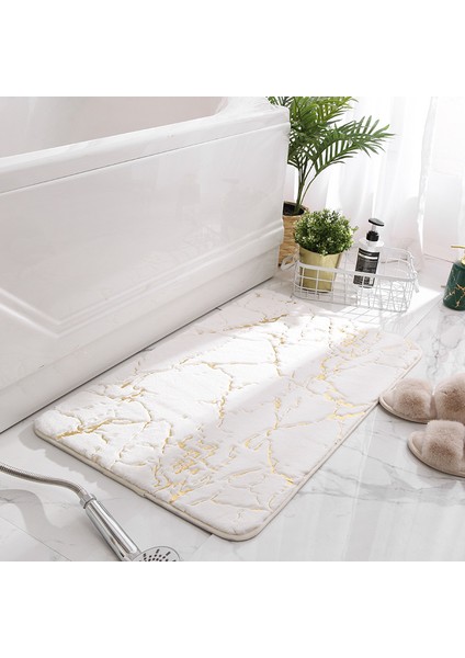Kahverengi Tarzı 50X80CM Yeni Banyo Paspas Flanel Bronzlaştırıcı Baskı Emici Kaymaz Mat Oturma Odası Halısı Tuvalet Yatak Odası Ayak Mat Banyo Aksesuarı (Yurt Dışından) fiyatları