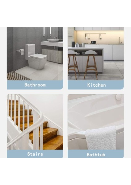 Gri Tarzı Kaymaz Çıkartmalar Güvenlik Bandı Pedleri Küvet Duş Için Su Geçirmez Kauçuk Banyo Kaymaz Etiket Banyo Aksesuarları (Yurt Dışından) fırsatları