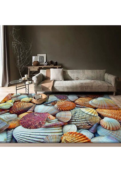 MAT463 Stili 40X60CM Renkli Ahşap Çakıl Mat Kadife Halı Oturma Odası Yatak Odası Dekor Için Mandala Halı Ev Illüstrasyon Mutfak Banyo Tapis (Yurt Dışından)