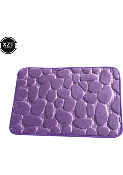 Bej Tarzı 40X60 Obblestone Kabartmalı Banyo Banyo Paspas Kaymaz Halılar Lavabo Küvet Halı Duş Odası Paspas Bellek Köpük Ped Yan (Yurt Dışından)