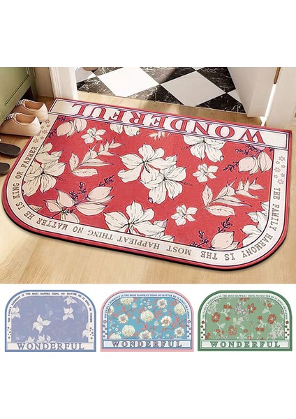 S3 Tarzı 50X80CM Vintage Baskı Paspas Amerikan Tarzı Yumuşak Paspas Kaymaz Oturma Odası Halısı Yatak Odası Baskılı Kilim Paspaslar Banyo Paspas (Yurt Dışından) fırsatları