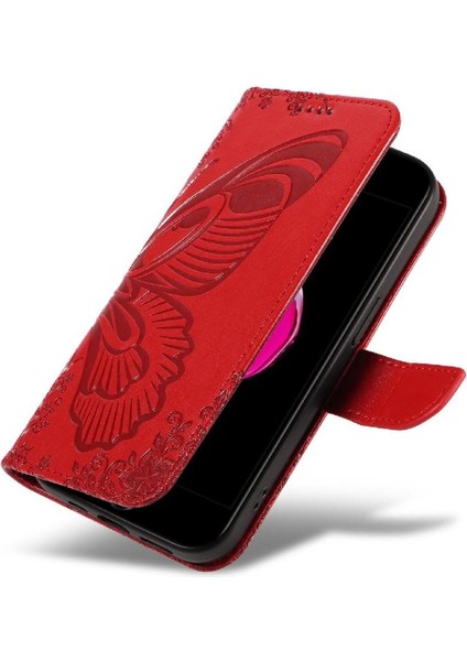 IPhone 6 Için Flip Case Artı/6s Artı Kredi Kartı Yuvası ile Kabartmalı El (Yurt Dışından)