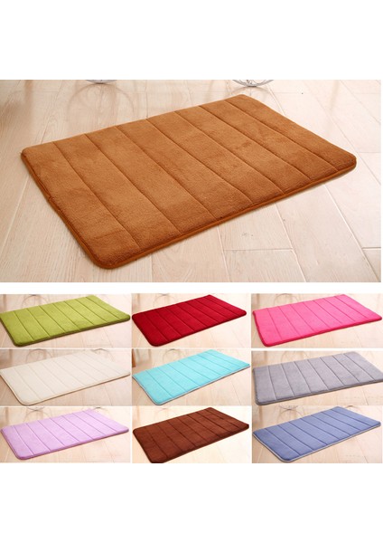 Rosered Tarzı 40X60CM 40*60 cm Su Emme Halı Banyo Paspas Kapalı Absorbbs Paspas Shaggy Hafızalı Köpük Mercan Polar Kaymaz Kapı Paspasları (Yurt Dışından) fiyatları