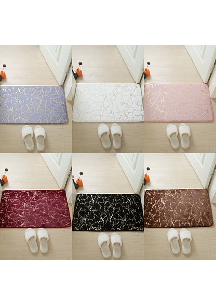 TJ003DEVE Stili 40X60CM Banyo Paspas Modern Oturma Odası Paspaslar Alan Küçük Halı Yıkanabilir Yatak Odası Banyo Dikdörtgen Kaymaz Tuvalet Zemin Sahte Tavşan Paspaslar (Yurt Dışından)