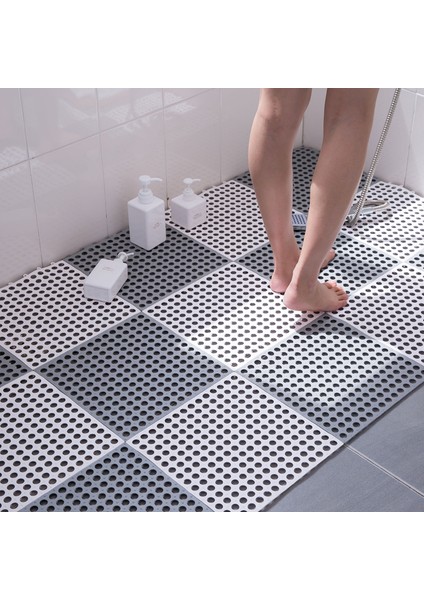 Mavi Stil Banyo Kaymaz Mat Ekleme Ayak Mat Ev Tuvalet Duş Odası Banyo Zemin Mat Yeni Su Geçirmez Mat Dikiş Ayak Pedi (Yurt Dışından)