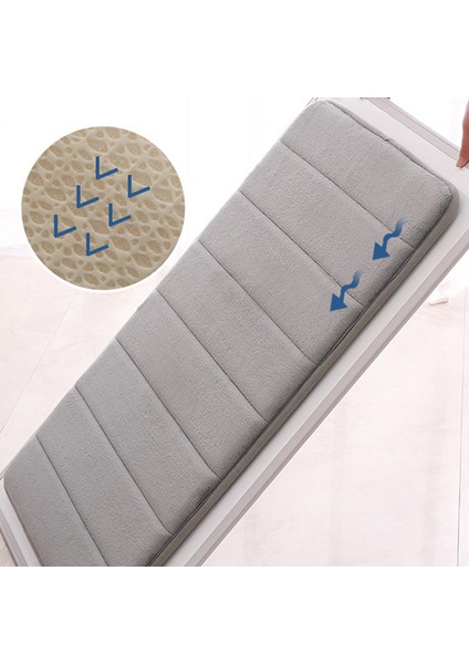 Gri Tarzı 40X60CM Banyo Paspas Banyo Halı Su Emme Halı Shaggy Bellek Köpük Banyo Paspas Mutfak Zemin Banyo Halıları ve Mat Seti Duş Mat (Yurt Dışından) fiyatları