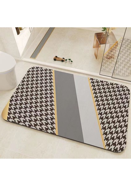 A12 Tarzı 40-60CM Banyo Emici Ped Halı Oval Diatom Çamur Su Emici Banyo Paspas Hızlı Kuruyan Kaymaz Tuvalet Paspaslar Mutfak Kapı (Yurt Dışından)