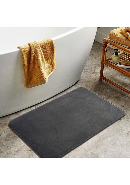 Siyah Stil 40X60CM Emici Banyo Halısı Kaymaz Kalınlaşmak Banyo Paspas Çabuk Kuruyan Yatak Odası Giriş Paspas Ev Kat Mat Banyo Ayak Halı (Yurt Dışından)