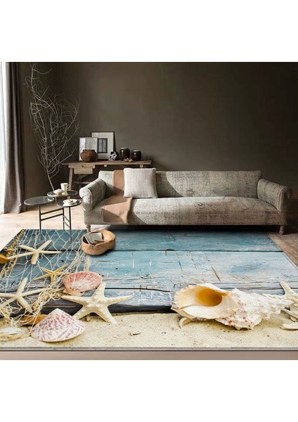 MAT461 Tarzı 60X180CM Renkli Ahşap Çakıl Mat Kadife Halı Oturma Odası Yatak Odası Dekor Için Mandala Halı Ev Illüstrasyon Mutfak Banyo Tapis (Yurt Dışından)