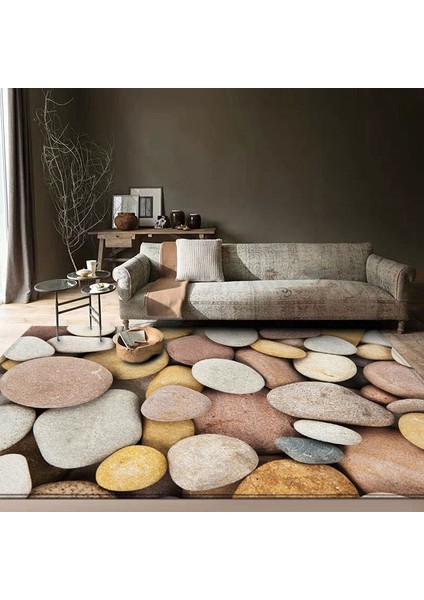 MAT464 Stili 40X60CM Renkli Ahşap Çakıl Mat Kadife Halı Oturma Odası Yatak Odası Dekor Için Mandala Halı Ev Illüstrasyon Mutfak Banyo Tapis (Yurt Dışından) fırsatları
