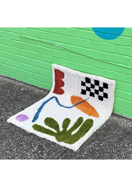 C Tarzı 40X60CM Emici Mat Iskandinav Dama Tahtası Banyo Zemin Pedi Oturma Odası Ayak Halı Ev Kaymaz Süslemeleri Makinesi Yıkanabilir Elyaf Saç (Yurt Dışından) fiyatları