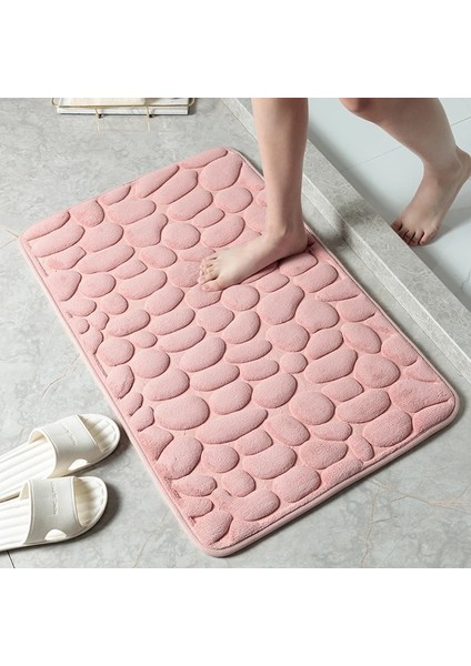 Haki Tarzı 400MMX600MM Sıcak Arnavut Kaldırımı Kabartmalı Banyo Paspas Ev Oturma Odası Halı 3D Bellek Köpük Banyo Paspas Kaymaz Emici Banyo Aksesuarları (Yurt Dışından) modelleri