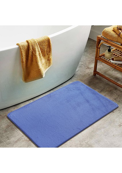 Mavi Stil 40X60CM Emici Banyo Halısı Kaymaz Kalınlaşmak Banyo Paspas Çabuk Kuruyan Yatak Odası Giriş Paspas Ev Kat Mat Banyo Ayak Halı (Yurt Dışından)