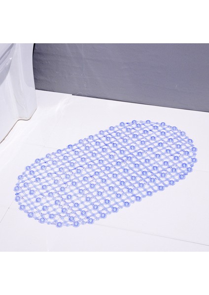 Mavi Stil 66CMX37CM Banyo Banyo Için Kaymaz Mat Banyo Katlanabilir Içi Boş Mat Küvet Vantuzlu Kaymaz Pvc Ayak Mat cm (Yurt Dışından)