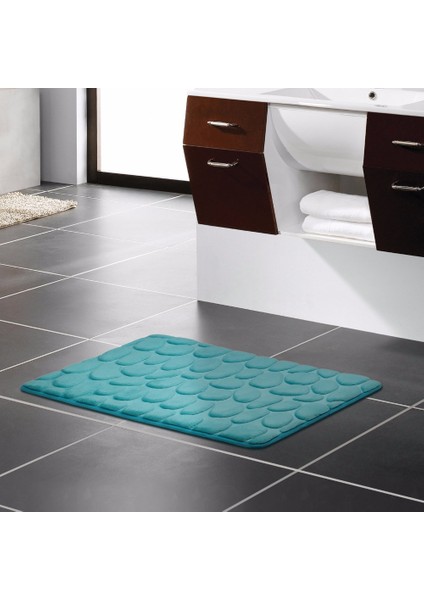 Kahverengi Tarzı 400MMX600MM 3D Stone Memory Foam Banyo Paspası Kalınlaşma Yavaş Toparlanma Paspas Kaymaz Banyo Paspası (Yurt Dışından) fırsatları