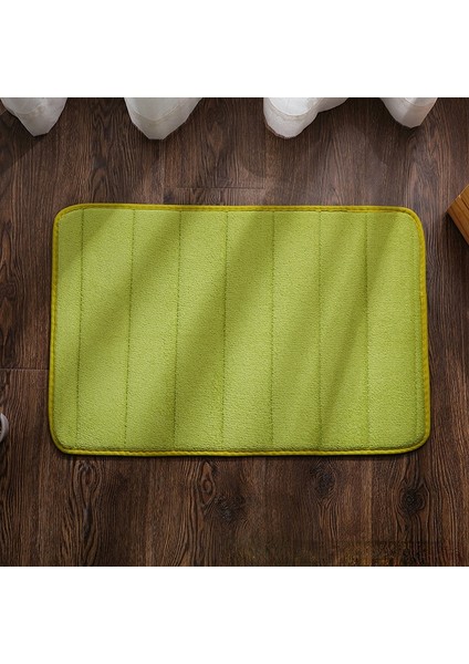B-Yeşil Tarzı 400MMX600MM Emici Banyo Banyo Paspas Bellek Köpük Arnavut Kaldırımı Ayak Mat Zemin Halı Su Emici Kaymaz Halı Duş Odası Halı Ayak Mat (Yurt Dışından)
