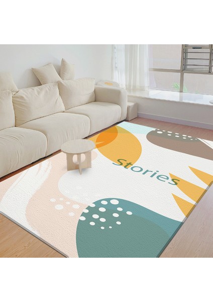 MAT183 Tarzı 40X60CM Iskandinav Modern Mat Ins Muhtasar Geometri Kadife Halı Oturma Odası Yatak Odası Dekor Halı Ev Mutfak Banyo Tapis (Yurt Dışından)