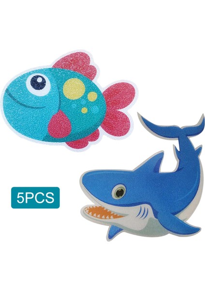 Balık Tarzı 5 Parça Küvet Antiskid Etiket Güvenlik Banyo Duş Küvet Havuz Için Kaymaz (Yurt Dışından) modelleri