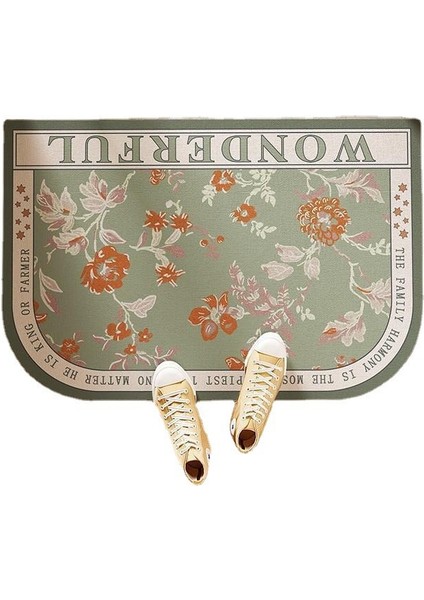 E Tarzı 40X60CM Yeni Pastoral Tarzı Emici Banyo Paspas Çabuk Kuruyan Duş Diatom Çamur Oturma Odası Giriş Kapısı Halı Kaymaz Paspas Halı (Yurt Dışından) modelleri