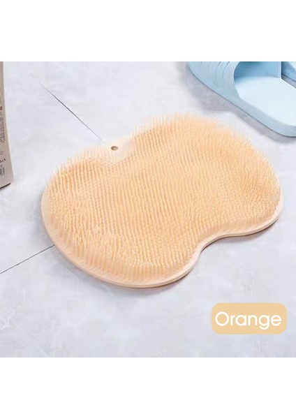 Turuncu Tarzı Gesew Kaymaz Banyo Paspas Ayak Masajı Banyo Paspas Tuvalet Aksesuarları Silikon Vantuz Masaj Fırçası Banyo Aksesuarları (Yurt Dışından)