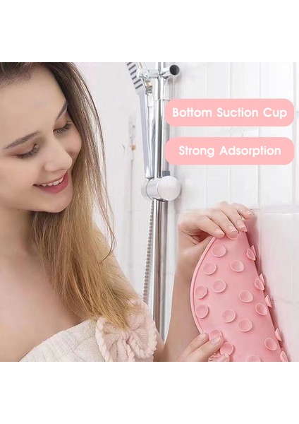 Turuncu Tarzı Gesew Kaymaz Banyo Paspas Ayak Masajı Banyo Paspas Tuvalet Aksesuarları Silikon Vantuz Masaj Fırçası Banyo Aksesuarları (Yurt Dışından) fırsatları