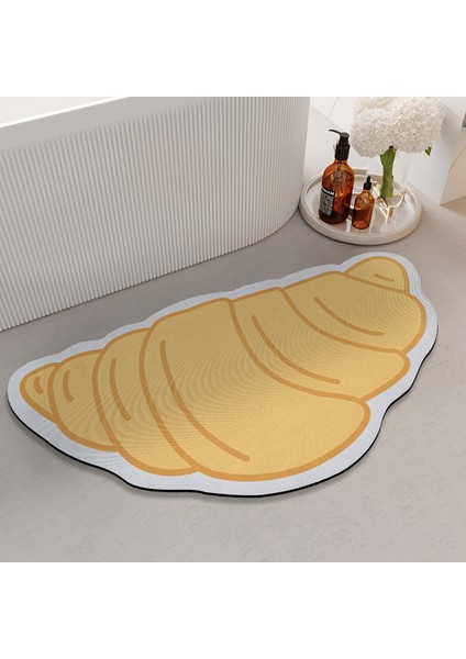 S1 Stili 1s Komik Banyo Paspas Giriş Paspas Emici Hızlı Kuru Banyo Halısı Haşlanmış Yumurta Kabuğu Duş Odası Mat Yumuşak Mutfak Ayak Pedi (Yurt Dışından)