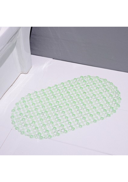 Yeşil Tarzı 66CMX37CM Banyo Banyo Için Kaymaz Mat Banyo Katlanabilir Içi Boş Mat Küvet Vantuzlu Kaymaz Pvc Ayak Mat cm (Yurt Dışından)