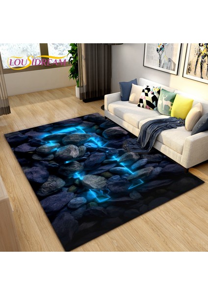 No.17 Tarzı 40X60CM 3D Renk Arnavut Kaldırımı Taş Alan Kilim, Oturma Odası Yatak Odası Dekorasyonu Için Halı Kilim, Mutfak Paspas Banyo Kaymaz Zemin Mat (Yurt Dışından)