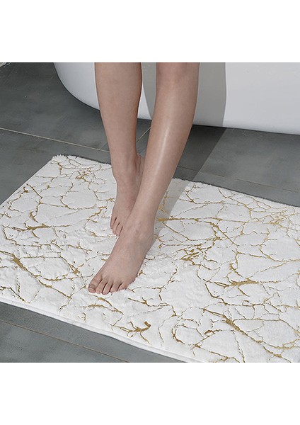 TJ002BEYAZ Tarzı 40X60CM Banyo Paspas Modern Oturma Odası Paspaslar Alan Küçük Halı Yıkanabilir Yatak Odası Banyo Dikdörtgen Kaymaz Tuvalet Zemin Sahte Tavşan Paspaslar (Yurt Dışından) indirimleri