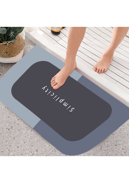 C Tarzı 40X60CM Süper Emici Banyo Paspas Çabuk Kuruyan Banyo Halısı Kaymaz Giriş Paspas Paspaslar Tuvalet Halı Ev Dekor Kaymaz Halı (Yurt Dışından) fiyatları