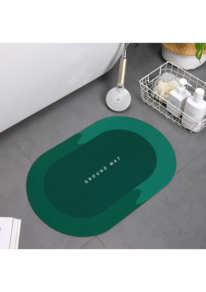 Yeşil Stil Banyo Paspas Süper Emici Banyo Paspas Banyo Paspas Tuvalet Kaymaz Küvet Ayak Mat Mutfak Oturma Odası Zemin Mat Ev Dekor (Yurt Dışından) modelleri