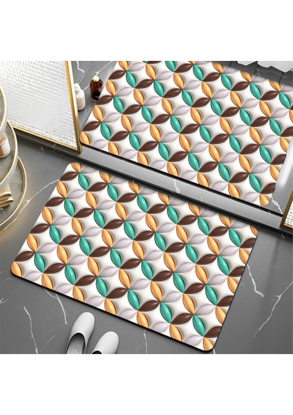 No.3 Tarzı Genişletilmiş Duş Odası Halı Çabuk Kuruyan Yeni Halı Kaymaz Emici Ayak Mat Banyo Aksesuarları 3D Karikatür Banyo Paspası (Yurt Dışından) modelleri