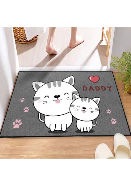 No.7 Tarzı 400MMX600MM Karikatür Karşılama Giriş Paspas Halı Kilim Ev Banyo Oturma Odası Zemin Merdiven Mutfak Koridor Kaymaz Kedi Köpek Pet Mat (Yurt Dışından) fırsatları