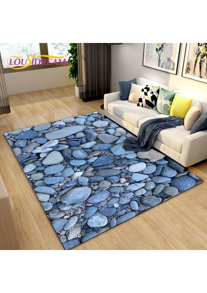 No.10 Stili 40X60CM 3D Renk Arnavut Kaldırımı Taş Alan Kilim, Oturma Odası Yatak Odası Dekorasyonu Için Halı Kilim, Mutfak Paspas Banyo Kaymaz Zemin Mat (Yurt Dışından)