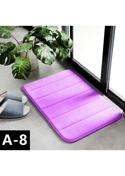 A-8 Tarzı Arnavut Kaldırımı Kabartmalı Banyo Banyo Paspas Kaymaz Halılar Lavabo Küvet Yan Kilim Duş Odası Paspas Hafızalı Köpük Ped (Yurt Dışından)