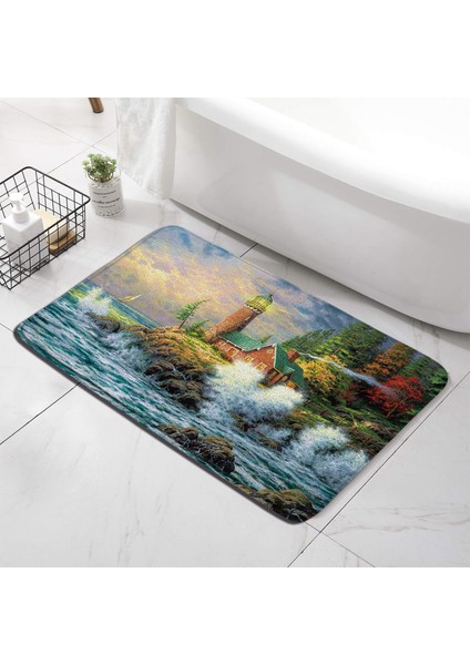 4263T-DD Stili 45X75CM Kum Plaj Mutfak Banyo Paspas Deniz Kabuğu Denizyıldızı Halılar Ev Odası Dekor Kaymaz Yumuşak Banyo Halıları Giriş Paspas Ayak Mat (Yurt Dışından) fırsatları