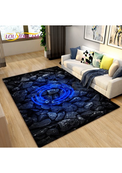 No.26 Tarzı 100X120CM 3D Renk Arnavut Kaldırımı Taş Alan Kilim, Oturma Odası Yatak Odası Dekorasyonu Için Halı Kilim, Mutfak Paspas Banyo Kaymaz Zemin Mat (Yurt Dışından)