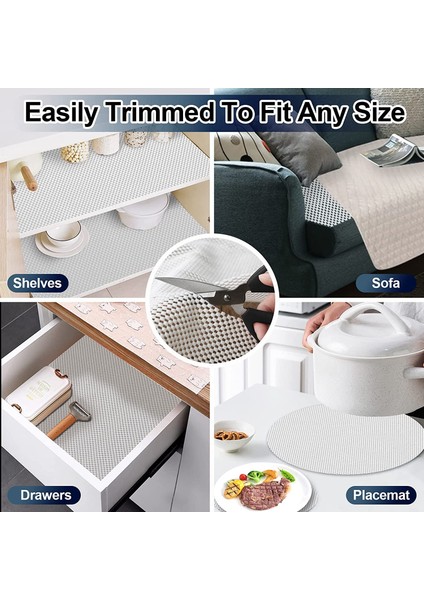 50X80CM Stili Kaymaz Halı Pedi Tutucu Yeniden Kullanılabilir Halı Pedleri Halı Yaması Herhangi Bir Sert Yüzey Zemini Için Halı Kavrama Halı Pedi Anti Patinaj Mat (Yurt Dışından) fiyatları