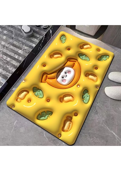 Bej Tarzı 50X80CM 3D Versiyonu Banyo Paspasları Hızlı Kuru Optik Illusion Halılar Banyo Kahve Drenaj Mat Emici Kaymaz Duş Pedi Mutfak Paspas (Yurt Dışından) modelleri