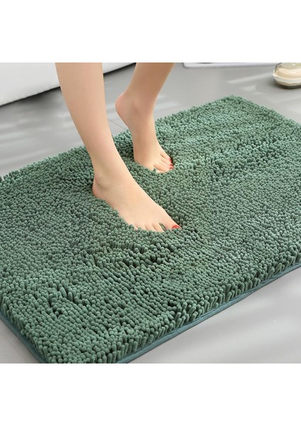 C Tarzı 40 cm x 60 cm Şönil Emici Banyo Zemin Mat Tuvalet Kabarık Mutfak Ayak Halı Pedleri Yatak Odası Halısı Yıkanabilir I6L2 (Yurt Dışından)